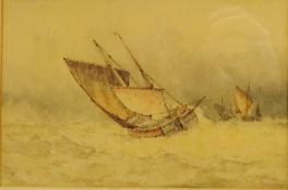 Running to Port, watercolour signed by Frederick James Aldridge (British 1850-1933) 14.