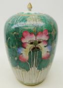 Late 19th century Chinese Famille rose jar and cover,