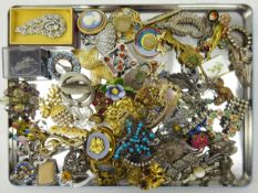 Collection of brooches, pins,