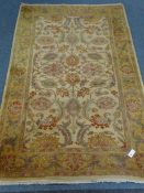 Raja design beige ground rug, 238cm x 155cm Condition Report <a href='//www.