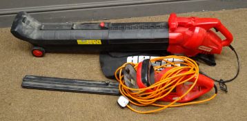Hecht 2800 GY8702 leaf blower and a Champion CM420HT 420W hedge trimmer Condition Report