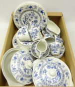 J & G Meakin 'Blue Nordic' pattern part dinner and tea ware Condition Report