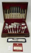 Canteen of silver-plated Kings pattern cutlery,