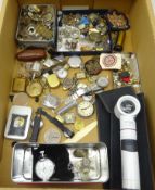 Collection of watch parts incl.