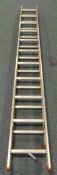 Stephens & Carter Clima double extension aluminium ladders,