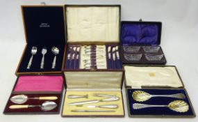 19th century French silver writing set comprising paper knife, seal, ink pen,