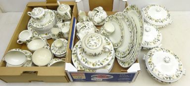 Wedgwood 'Beaconsfield' pattern dinner, tea and coffee service for eight persons plus extras