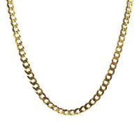 9ct gold flattened curb chain necklace, stamped 375 Condition Report Approx 4.