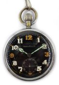Jaeger-LeCoultre WWII military pocket watch arrow mark GS/TP 002042 Condition Report