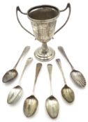 Georgian and later silver teaspoons,