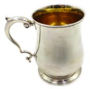 Silver millennium tankard by Bruce Russell Guernsey stamped 925 silver and Guernsey coat-of-arms