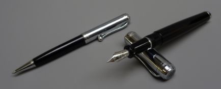 Writing Instruments - Acqua Di Parma '14k' gold nib fountain pen and matching ballpoint pen,