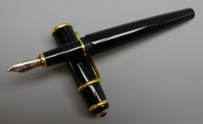 Writing Instruments - Cartier 'Stylo Diablo De Cartier' fountain pen with '18k' gold nib,
