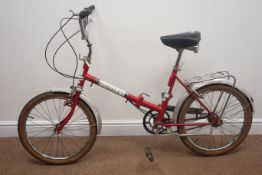 Vintage 1980s Coronet folding shopper bike,