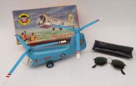 Marx 'Air Sea Rescue Service' mechanical toy helicopter,