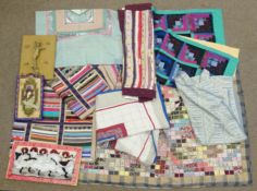 Collection of patchwork quilts and bedspreads including a two patchwork quilts by Crescent Quilts,