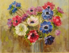Still Life of Flowers in a Vase,