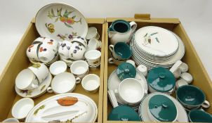 Royal Worcester 'Evesham' and 'Wild Harvest' pattern tea and oven ware and Denby 'Greenwheat'