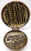 18th century Staffordshire Slipware circular dish,