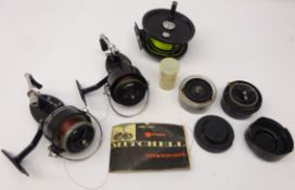 Garcia Mitchell 300 & 300A open face Spinning reels with spare spools and instructions & a
