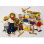 Pelham Puppets including Donald Duck, Pinocchio,