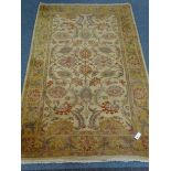 Raja design beige ground rug, 238cm x 155cm Condition Report <a href='//www.