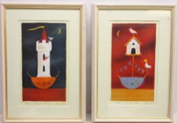 'The Love Nest' and 'Enchanted Journey', two Artists proof prints No.