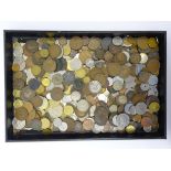 Collection of Great British and World coins including; 1986 two pound coin,