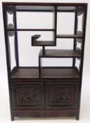 Chinese table top hardwood display cabinet,