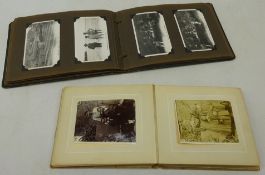 Two early 20th century photo albums, one with titled Holiday images, Ilfracombe,