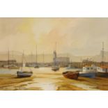 Scarborough Harbour at Dawn,