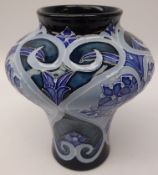 Moorcroft 'Forget Me Not' pattern vase, designed by Kerry Goodwin, 2011,