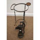 Cast iron water pump head and circular metal stand Condition Report <a