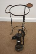 Cast iron water pump head and circular metal stand Condition Report <a