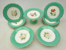 19th century porcelain dessert service,