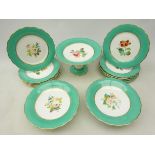 19th century porcelain dessert service,