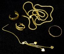 9ct gold jewellery oddments Condition Report 10.3gm<a href='//www.davidduggleby.