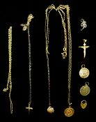 9ct gold pendants and necklaces hallmarked or stamped 375 10gm Condition Report