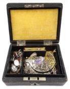 Box of jewellery silver,