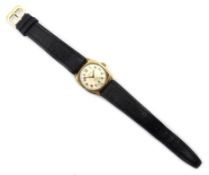 Omer Swiss 9ct gold wristwatch 1955 diameter 29mm Condition Report ticking