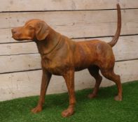 Cast iron model of a standing Labrador, L91cm Condition Report <a href='//www.