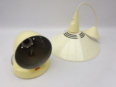 1980s pendant ceiling light and similar style Elix wall mounted lamp (2) Condition Report