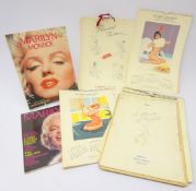 Seven 1960's Pin-up calendars 1961-69 printed by Forman of Nottingham, F. Bamford & Co.