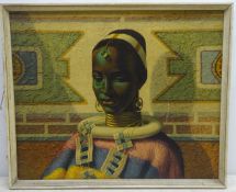 After Vladimir Tretchikoff (1913-2006): 'Lady of Ndebele',