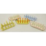 Art Deco Carlton ware stylized toast rack,