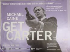 Two Get Carter, 1999, UK BFI re-release UK quad film posters,