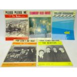 The Beatles: five original Record Shop posters for Please Please Me, I Want to Hold Your Hand,