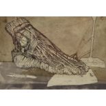 Brian Holmes (British 1933-2009): limited edition anatomical etching 'Foot Dissection' dated 1977,