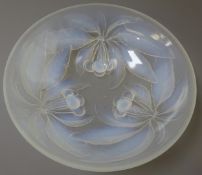 1920's/ 30's French opelescent glass dish by G.