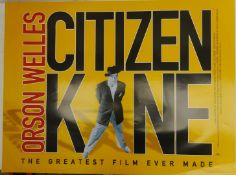 Citizen Kane film posters comprising 1990's Re-release quad poster and another lobby display poster